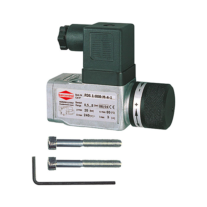 Pressure switch, Special die casting, G 1/4, 0.2 - 2 bar