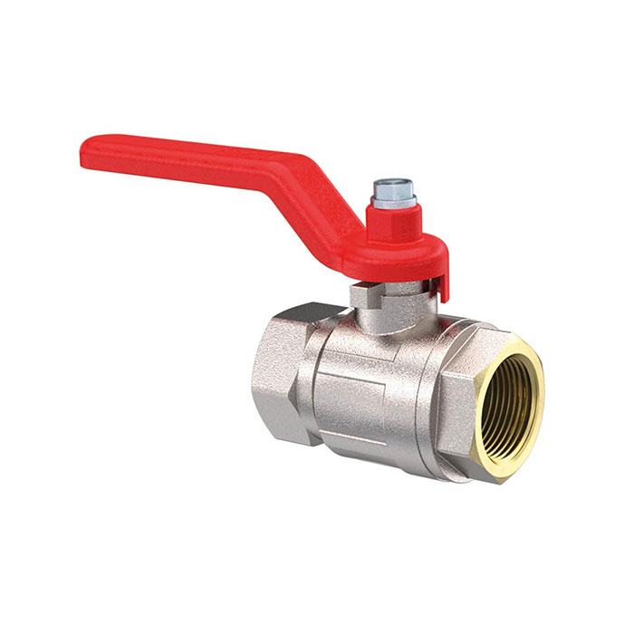 Ball valve, Standard type, IT/IT, nickel-plated brass, G 3/8