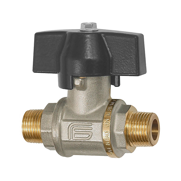 Ball valve heavy duty design, Butterfly handle, ET/ET, R 1/4