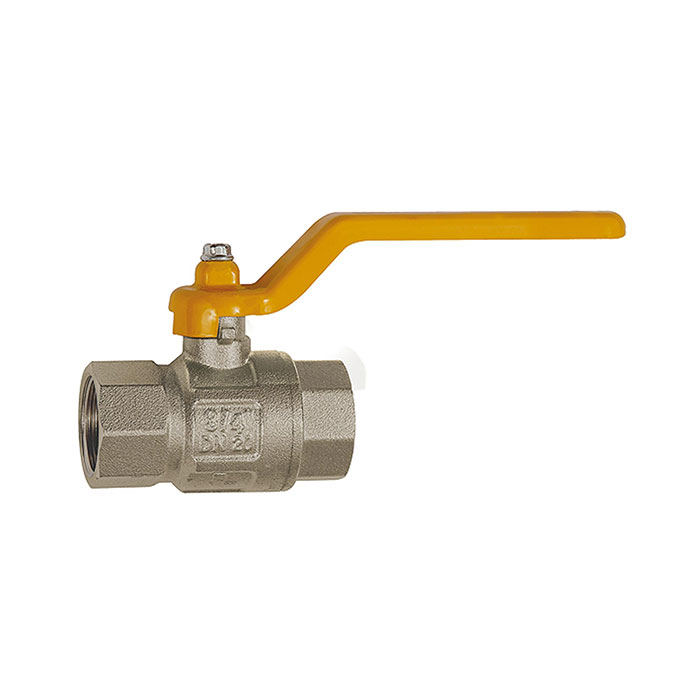 Ball valve EN 331 DVGW, Hand lever, nickel-plated brass, Rp 1 1/4