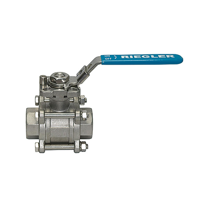 Stainless steel ball valve, Thread design, Full passage, G 1 1/2