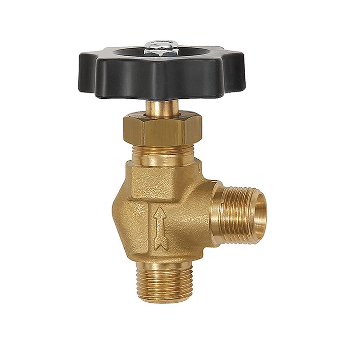 Corner blocking valve, Brass, ET, G 3/8, DN 8