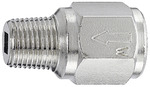 Check valve, Most compact design, nickel-plated brass, R/Rp 1/8