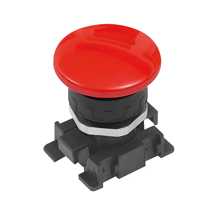 Red palm button, monostable