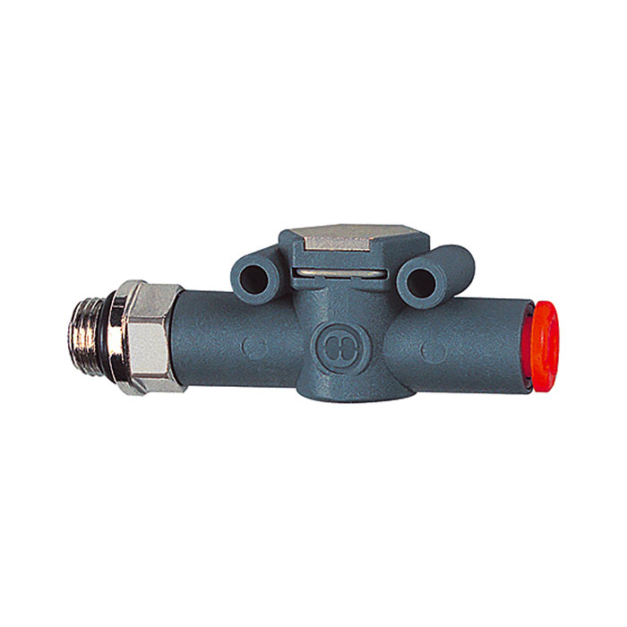 Check valve, Thread (inlet) - hose (outlet), M5, hose 4