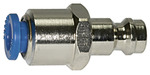 Plug-in nipple push-in 8 mm, for I.D. 5, nickel-plated brass