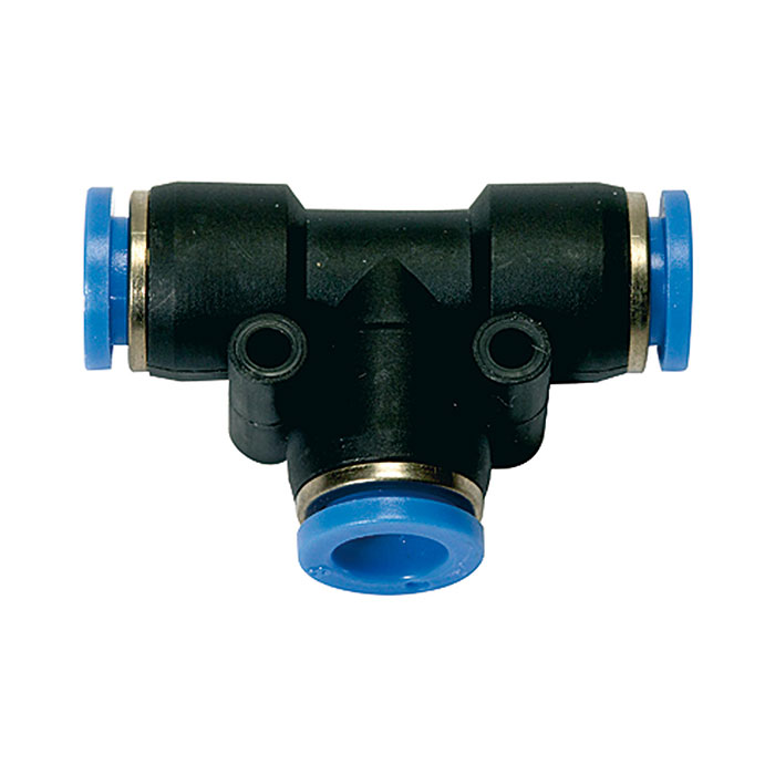 Push-in T-connector »Blue Series«, for hose exterior Ø 4 mm