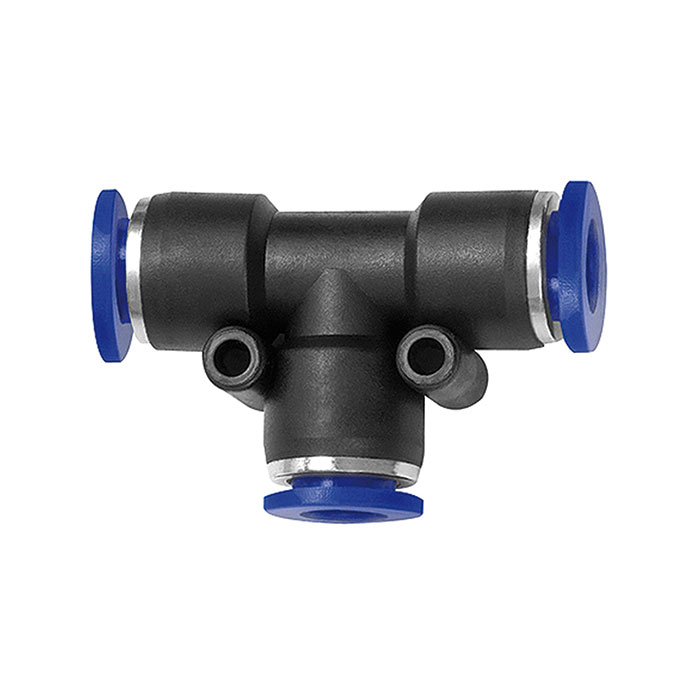 Push-in T-connector »Blue Series« reducing, hose ext. Ø 2x10/1x12