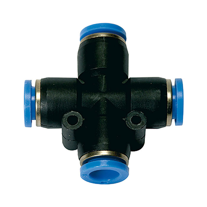 Push-in X-connector »Blue Series«, for hose exterior Ø 10 mm