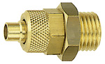 Straight screw-in fitting, G 1/4 o., for hose 8/6 mm, Brass