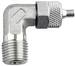 Angled screw-in fitting, R 1/8, for hose 8/6, Stainless steel