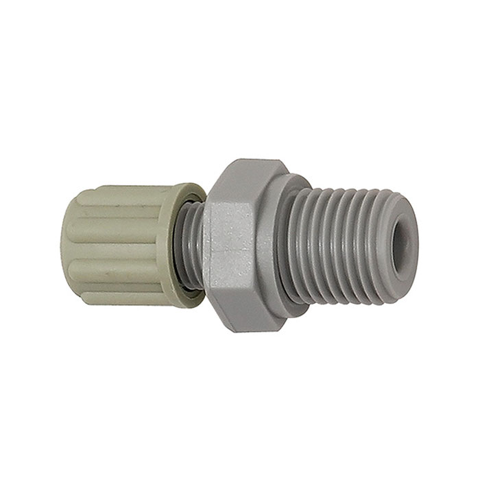 Straight screw-in fitting, G 1/8 o., for hose 4/10 mm, AF 19, PA