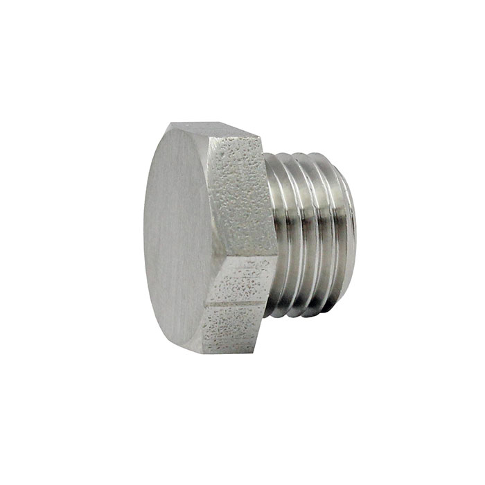 Locking screw, Exterior hexagonal, G 1/8, AF 13, Stainless steel