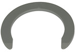 Safety ring, for pipe exterior Ø 15 mm, grey, POM