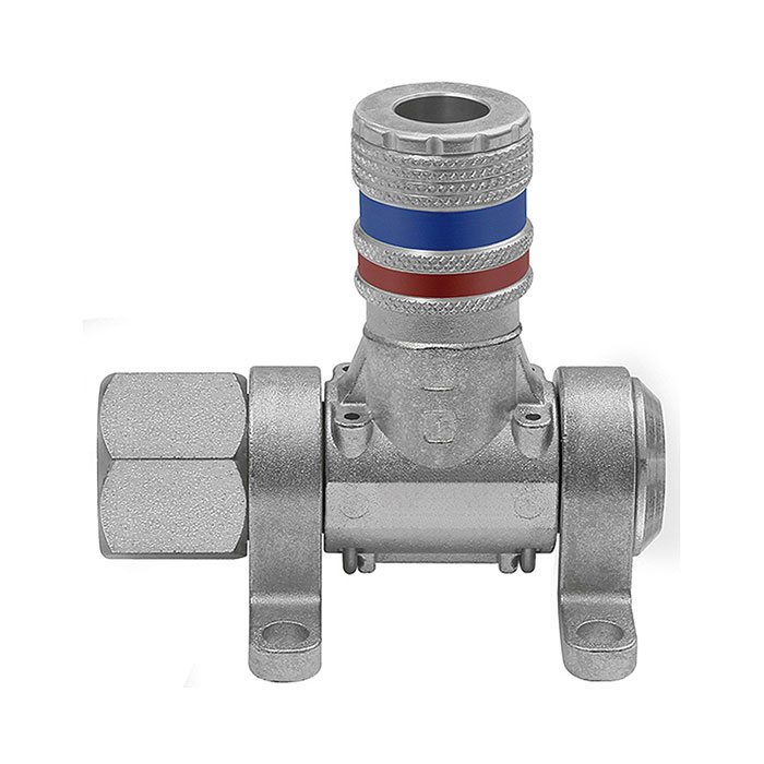 Compressed air distributor »Multi-Link«, 3 safety couplings 7.6