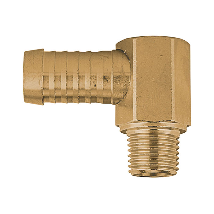 Angled threaded connector 90°, R 1/8 ET, Hose connection 9 mm