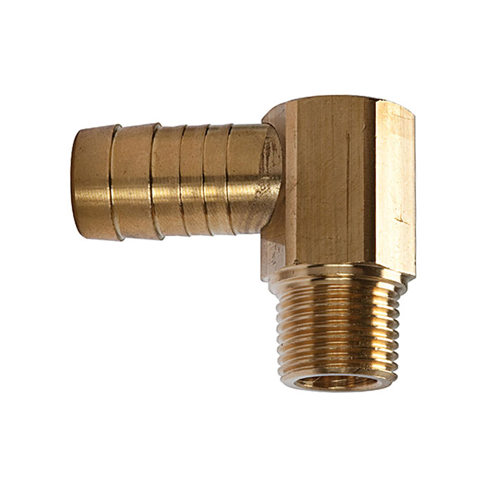 Angled threaded connector 90°, M14x1.5 ET tapered, Hose 13 mm