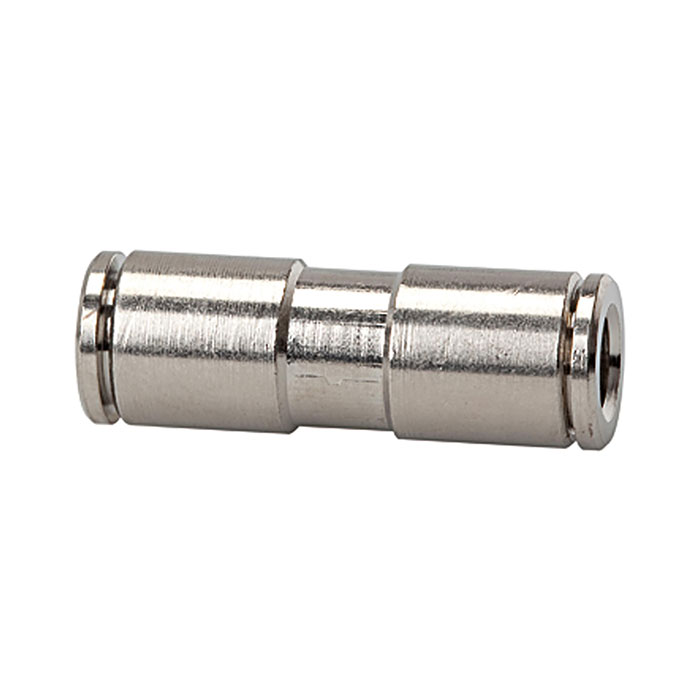 Straight push-in connector »metallica«, for hose exterior Ø 14 mm