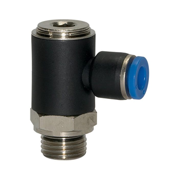 Push-in L-fitting »Blue Series«, rotating, G 1/8 o.