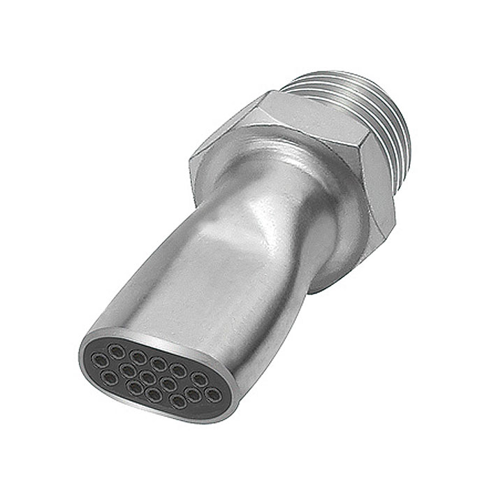 Low noise flat nozzle, G 3/8 ET, Nozzle width 16.5 mm