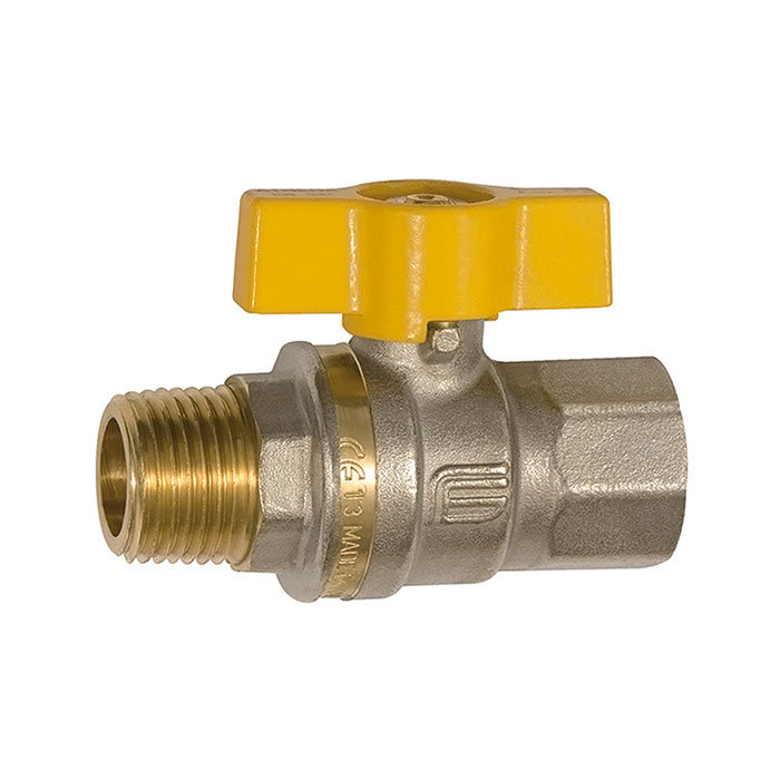 Ball valve EN 331, DVGW, Butterfly handle, IT/ET, Rp/R 1/4