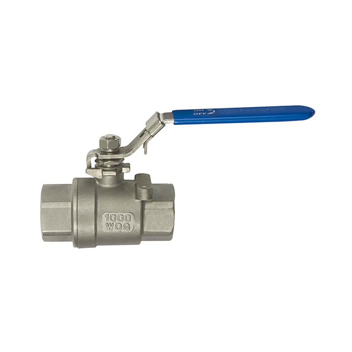 Stainless steel ball valve, length acc. to DIN 3202-M3, G 3/8