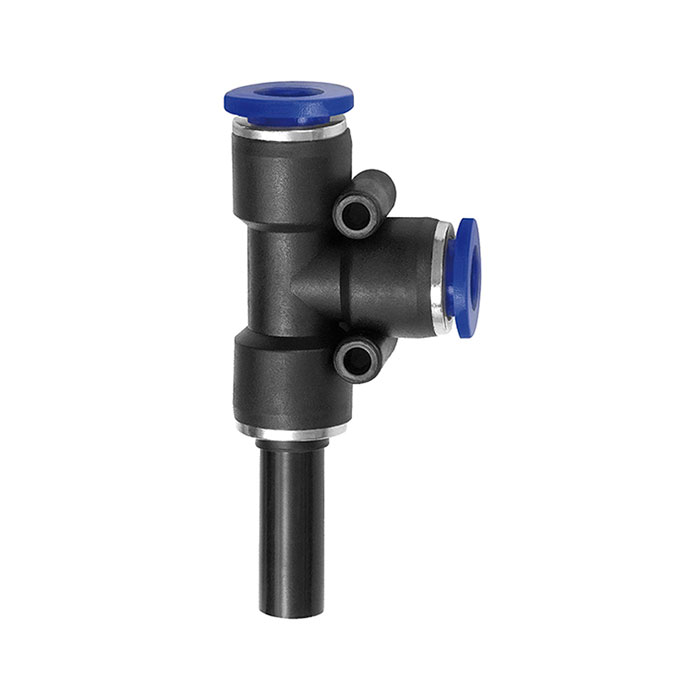 Push-in T-connector, Plug nipple »Blue Series«, hose/plug Ø 12