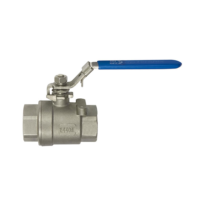 Stainless steel ball valve, 2-piece, IT/IT thread, G 2 1/2, DN 65