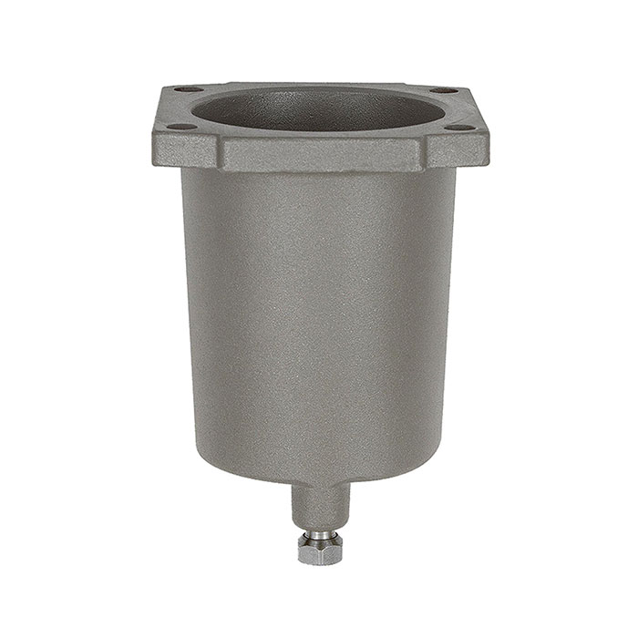 Stainless steel container for filter and filter regulator