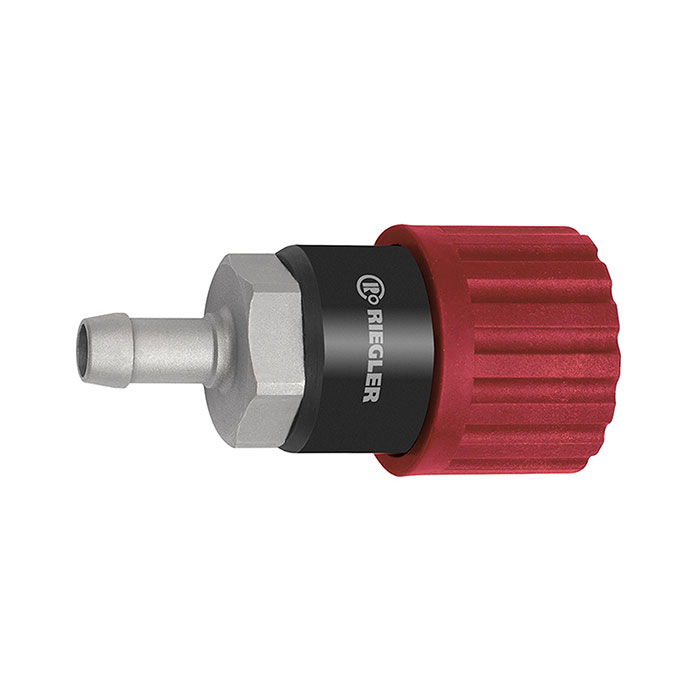 Swivel safety coupling I.D. 6, ISO 6150 C, Steel, Sleeve I.D. 6