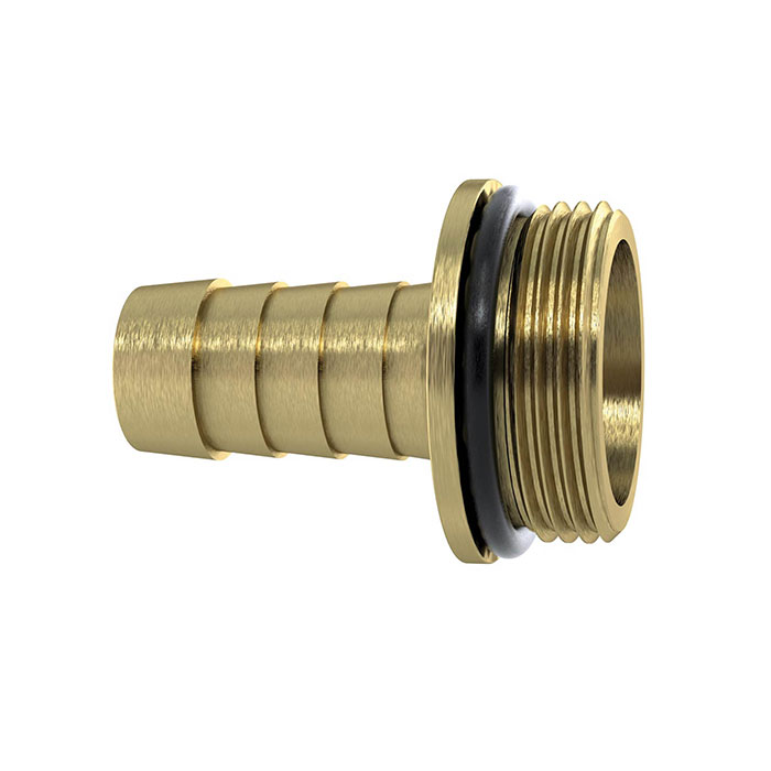 1/3 Tube fitting G3/4x13 with NBR O-ring, with collar, Brass