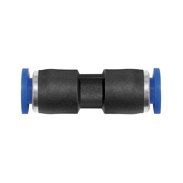 Straight push-in connector »Blue Series« mini, hose exterior Ø 4