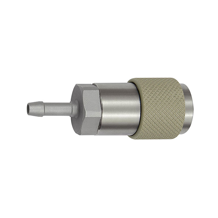 Captive swivel safety coupling I.D. 6, ISO 6150 C, I.D. 6, gray